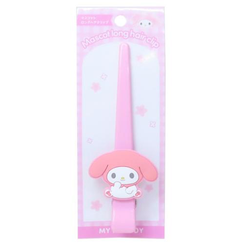 マイメロディ 前髪クリップ マスコットロングヘアクリップ サンリオ キャラクター グッズ メール便可