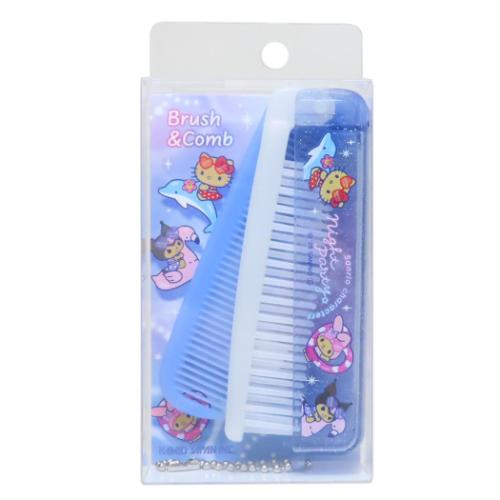 サンリオキャラクターズ ヘアブラシ 折りたたみブラシ&コーム night party サンリオ キャラクター グッズ メール便可