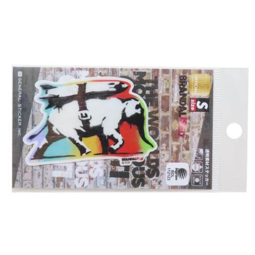 バンクシー BRANDALISED ダイカットシール 透明素材ステッカー Heavy Artillery 耐水耐光 グッズ メール便可