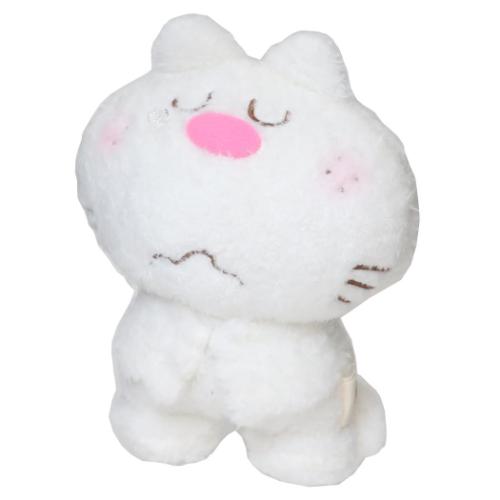 水森亜土 ぬいぐるみ プラッシュドールS ねこ WH キャラクター グッズ