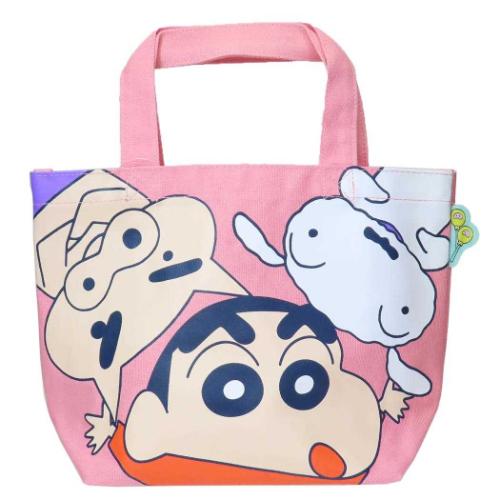 クレヨンしんちゃん ランチバッグ カラーマチ付バッグ トリオ アニメキャラクター グッズ メール便可