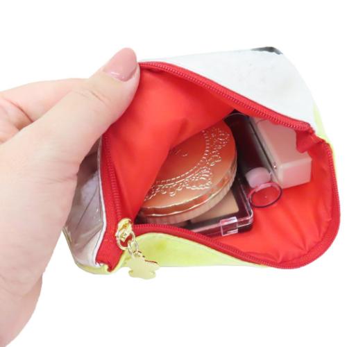 スヌーピー コスメポーチ もこもこビニールフラットポーチ スヌーピー＆ウッドストック ピーナッツ キャラクター グッズ メール便可