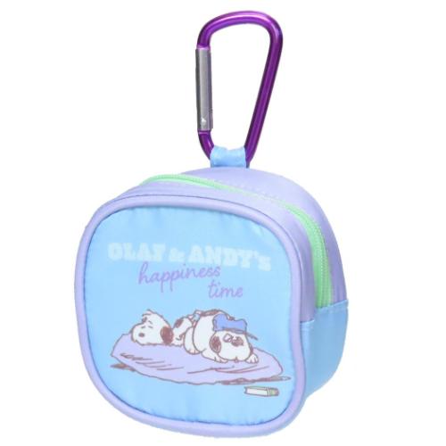 スヌーピー ミニポーチ カラビナ付ミニポーチ nap time ピーナッツ キャラクター グッズ