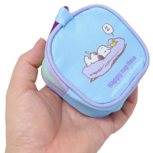 スヌーピー ミニポーチ カラビナ付ミニポーチ nap time ピーナッツ キャラクター グッズ