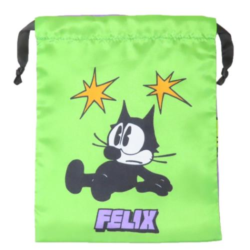 フィリックス 巾着袋 リボン巾着 GR PU キャラクター グッズ メール便可