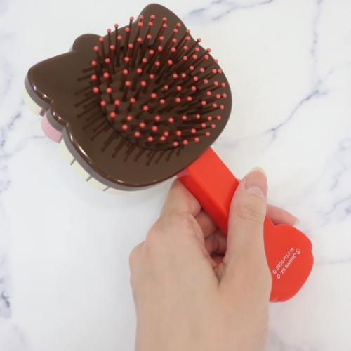 ハローキティ ヘアブラシ ダイカット ヘアーブラシ サンリオキャラクターズチョコレート サンリオ キャラクター グッズ