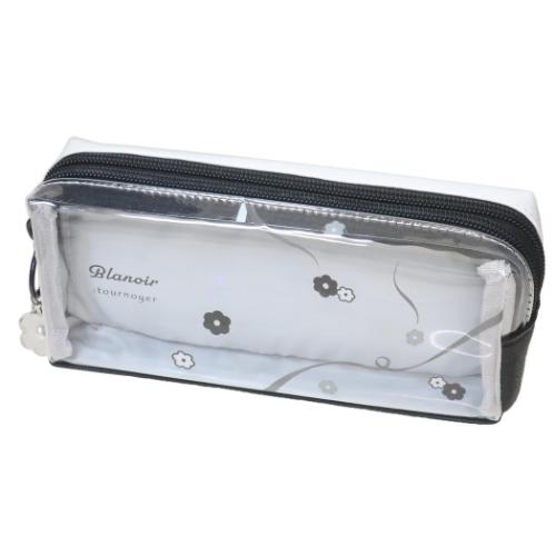 ブラノワール blanoir ペンポーチ ツインファスナーペンケース ひらひらデイジー かわいい グッズ