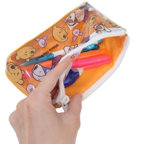 くまのプーさん ペンケース フラットペンポーチ ファニーフェイス ディズニー キャラクター グッズ