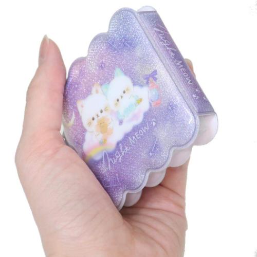 ナイトミャウ メモ帳 シャイニーもこもこメモ ムーン かわいい グッズ メール便可