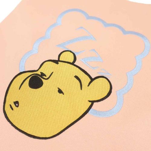 くまのプーさん 手提げかばん 刺繍カラートートバッグ フェイス ディズニー キャラクター グッズ メール便可