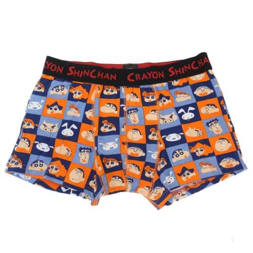 クレヨンしんちゃん 男性用下着 ボクサーブリーフ ブロック アニメキャラクター グッズ メール便可