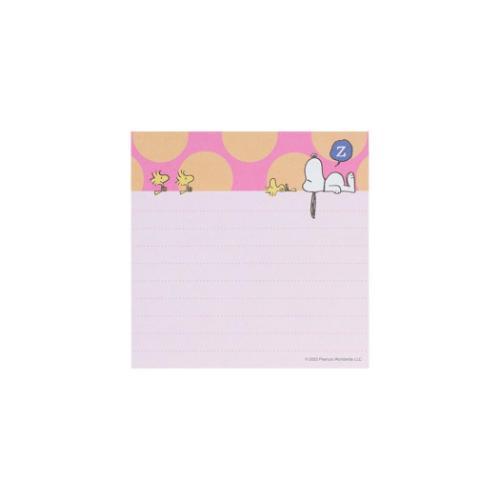 スヌーピー メモ帳 スクエアメモ コミカルシーンズ ピンク ピーナッツ キャラクター グッズ メール便可