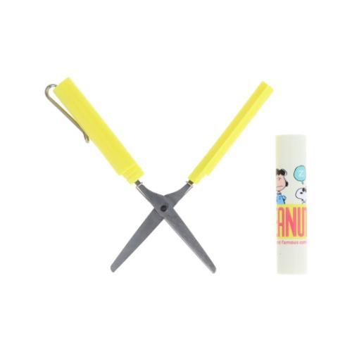 スヌーピー コンパクトシザー スティッキールはさみ コミカルシーンズ アイボリー ピーナッツ キャラクター グッズ メール便可