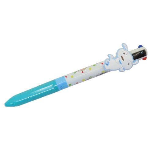 クレヨンしんちゃん ボールペン マスコット付き4色ボールペン シロ アニメキャラクター グッズ メール便可