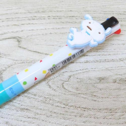 クレヨンしんちゃん ボールペン マスコット付き4色ボールペン シロ アニメキャラクター グッズ メール便可