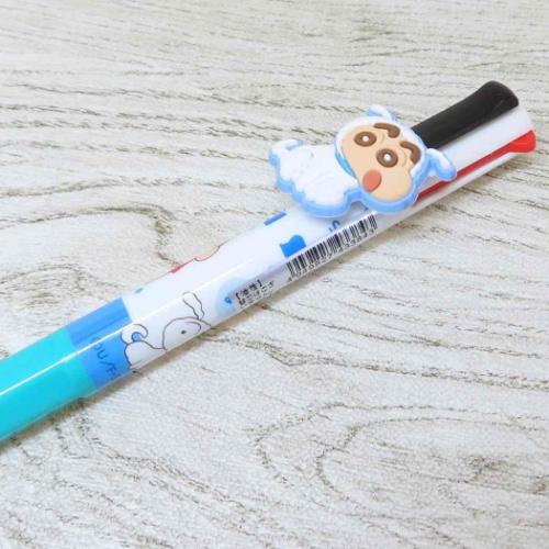 クレヨンしんちゃん ボールペン マスコット付き4色ボールペン シロしんちゃん アニメキャラクター グッズ メール便可