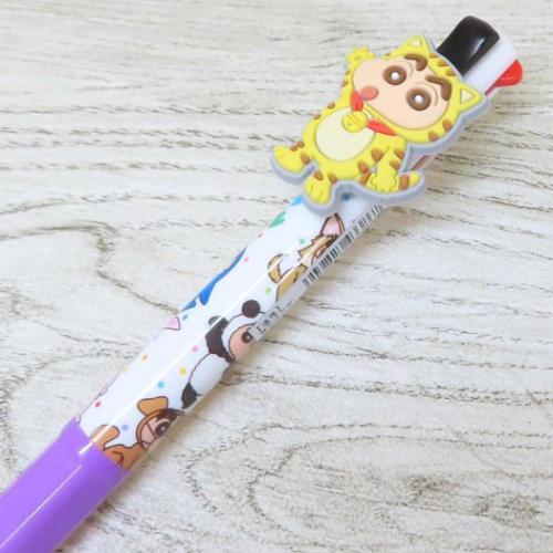 クレヨンしんちゃん ボールペン マスコット付き4色ボールペン ネコしんちゃん アニメキャラクター グッズ メール便可