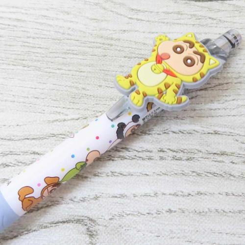 クレヨンしんちゃん カラーペン マスコット付きゲルペン ネコしんちゃん ブラック アニメキャラクター グッズ メール便可