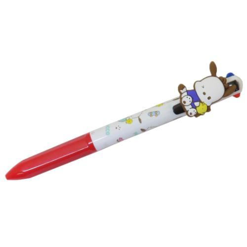 ポチャッコ ボールペン マスコット付き4色ボールペン 仲良しポチャッコ サンリオ キャラクター グッズ メール便可