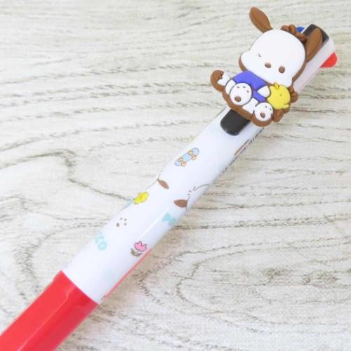 ポチャッコ ボールペン マスコット付き4色ボールペン 仲良しポチャッコ サンリオ キャラクター グッズ メール便可