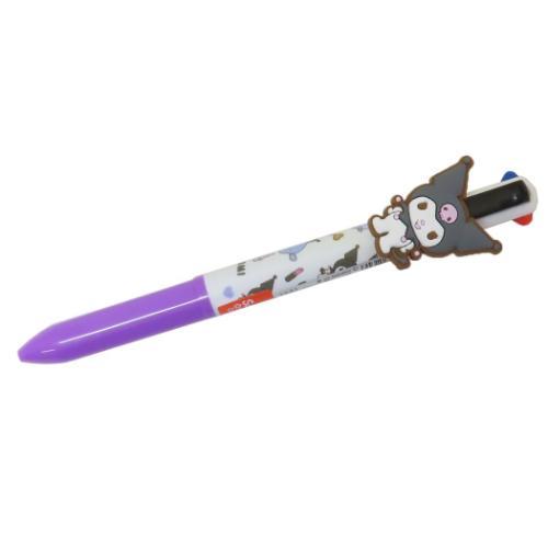 クロミ ボールペン マスコット付き4色ボールペン 仲良しクロミ サンリオ キャラクター グッズ メール便可