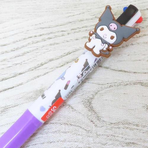 クロミ ボールペン マスコット付き4色ボールペン 仲良しクロミ サンリオ キャラクター グッズ メール便可