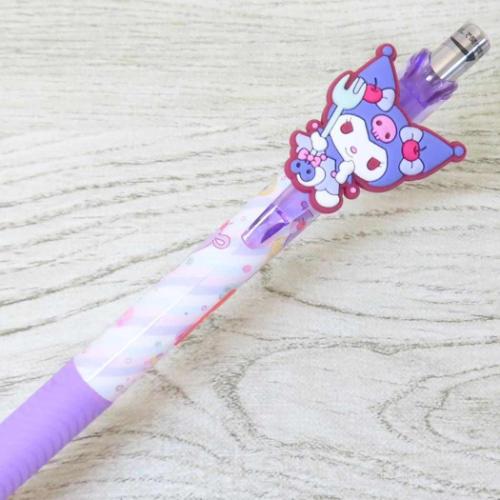 クロミ カラーペン マスコット付きゲルペン スイーツクロミ パープル サンリオ キャラクター グッズ メール便可