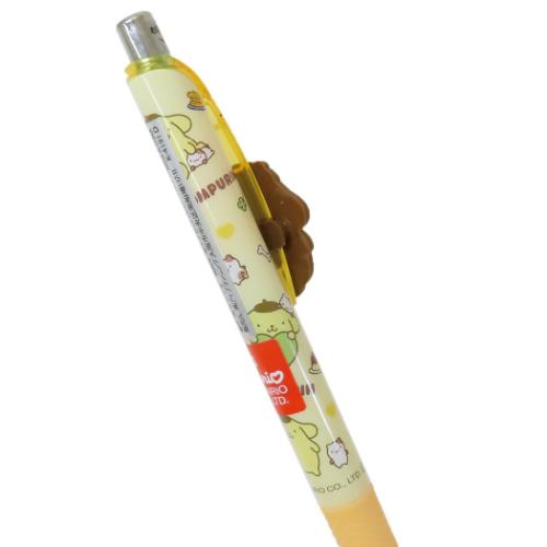 ポムポムプリン カラーペン マスコット付きゲルペン 仲良しプリン オレンジ サンリオ キャラクター グッズ メール便可