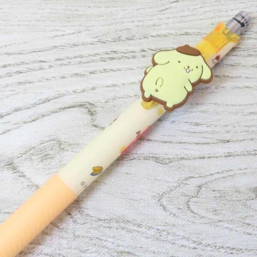 ポムポムプリン カラーペン マスコット付きゲルペン 仲良しプリン オレンジ サンリオ キャラクター グッズ メール便可