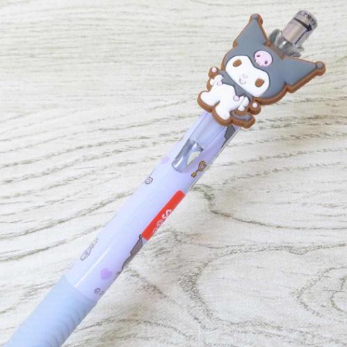 クロミ カラーペン マスコット付きゲルペン 仲良しクロミ ブラック サンリオ キャラクター グッズ メール便可