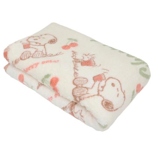 スヌーピー 速乾フェイスタオル クイックドライビッグフェイスタオル チェリーコーラ ピーナッツ キャラクター グッズ