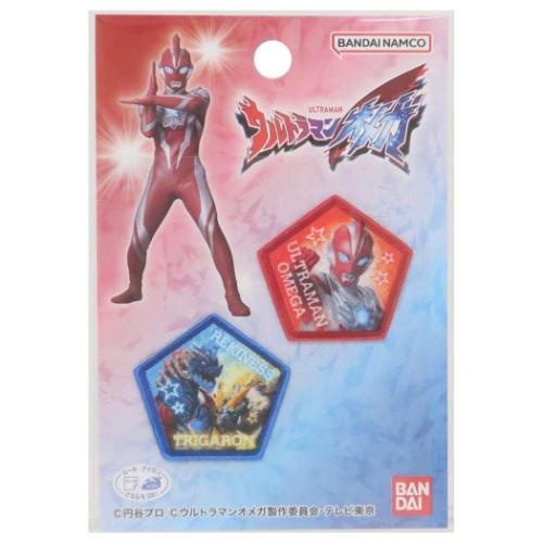 ウルトラマンオメガ ワッペン ミニアイロンパッチシール2枚セット 特撮ヒーロー キャラクター グッズ メール便可