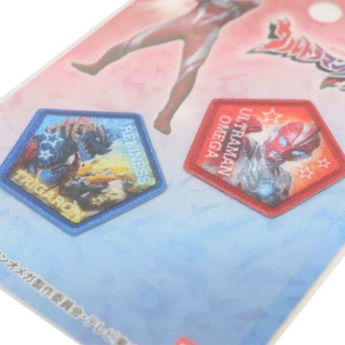 ウルトラマンオメガ ワッペン ミニアイロンパッチシール2枚セット 特撮ヒーロー キャラクター グッズ メール便可