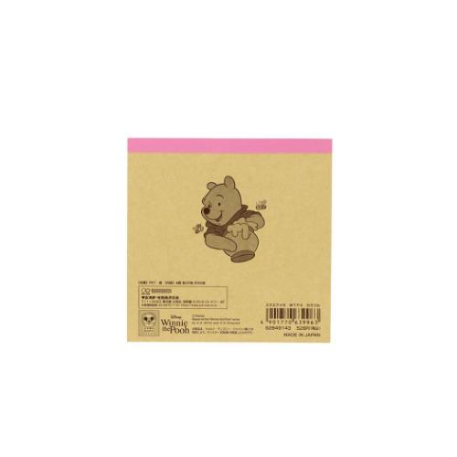 くまのプーさん メモ帳 スクエアメモ カラフル ディズニー キャラクター グッズ メール便可