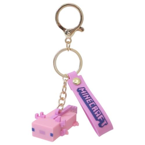 マインクラフト キーリング マスコットキーホルダー ウーパールーパー Minecraft ゲームキャラクター グッズ メール便可