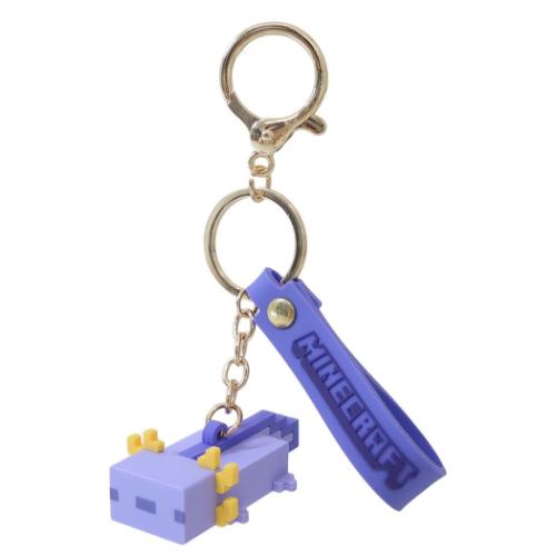 マインクラフト キーリング マスコットキーホルダー ウーパールーパー Minecraft ゲームキャラクター グッズ メール便可