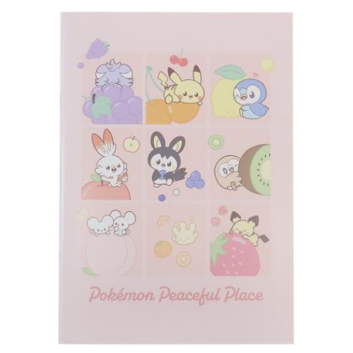 ポケットモンスター 方眼ノート A5ノート ポケピース フルーツ ポケモン キャラクター グッズ メール便可