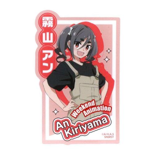 mono ダイカットシール クリアステッカー 霧山アン アニメキャラクター グッズ メール便可