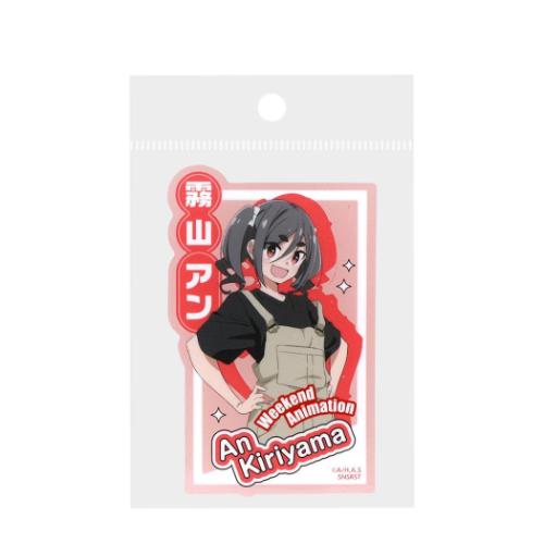 mono ダイカットシール クリアステッカー 霧山アン アニメキャラクター グッズ メール便可