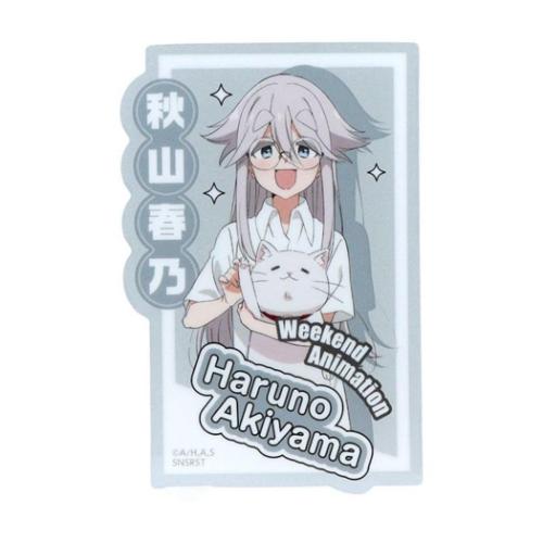 mono ダイカットシール クリアステッカー 秋山春乃 アニメキャラクター グッズ メール便可