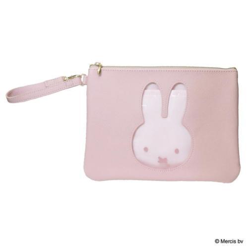 ミッフィー 平ポーチ ハンドル付フラットポーチ MIFFY PEEK ディックブルーナ 絵本キャラクター グッズ メール便可