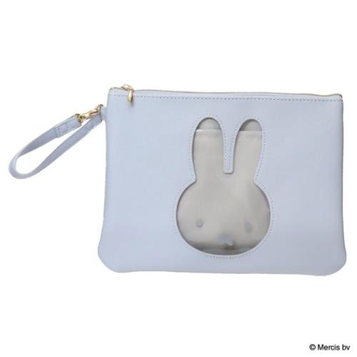 ミッフィー 平ポーチ ハンドル付フラットポーチ MIFFY PEEK ディックブルーナ 絵本キャラクター グッズ メール便可