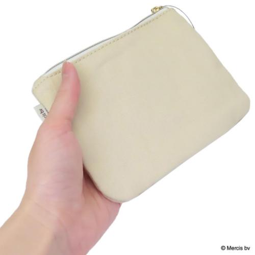 ミッフィー 平ポーチ ミニフラットポーチ BRUNA FLUFFY APPLIQUE ディックブルーナ 絵本キャラクター グッズ メール便可