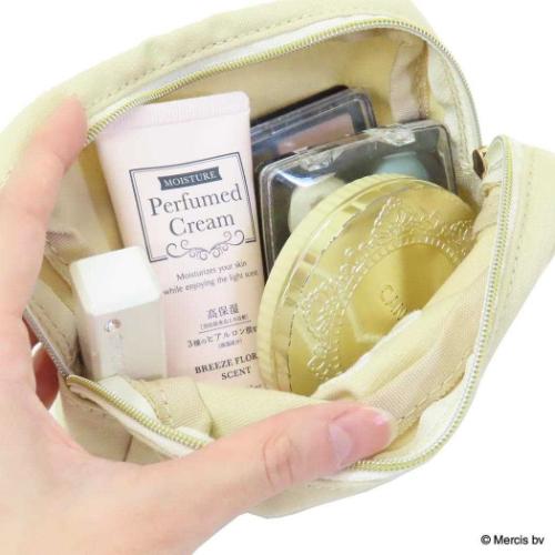 ミッフィー コスメポーチ スクエアポーチ BRUNA FLUFFY APPLIQUE ディックブルーナ 絵本キャラクター グッズ