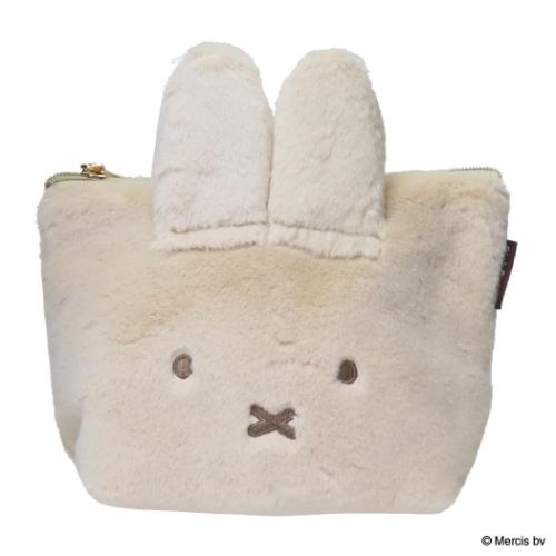 ミッフィー ミニポーチ 台形ポーチ BRUNA FACE FUR ディックブルーナ 絵本キャラクター グッズ メール便可