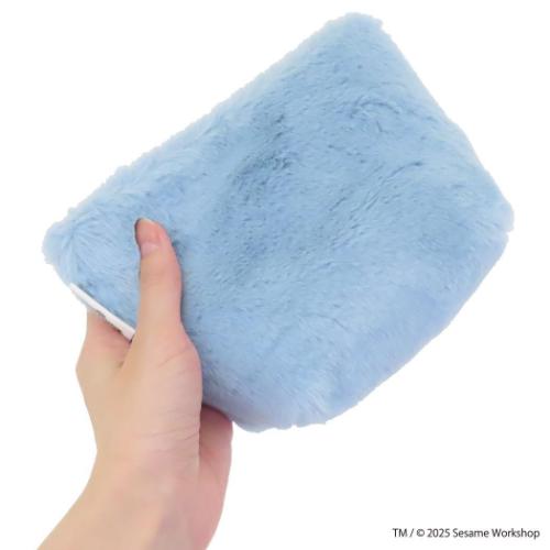 セサミストリート コスメポーチ 台形ポーチ SESAME STREET FACE FUR クッキーモンスター キャラクター グッズ