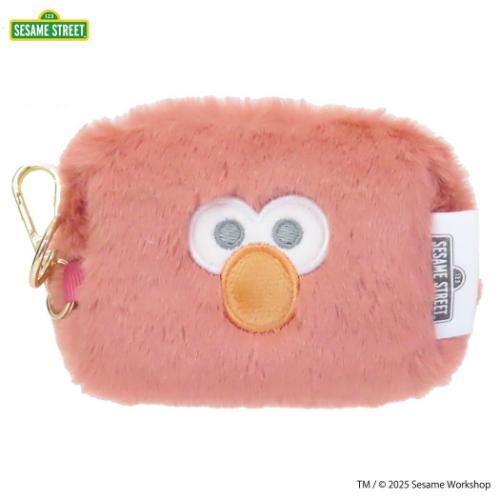セサミストリート ミニポーチ マイクロポーチ SESAME STREET FACE FUR エルモ キャラクター グッズ
