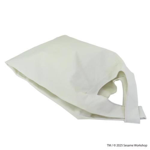 セサミストリート エコバッグ ショッピングバッグ SESAME STREET EMBROIDERY グレー キャラクター グッズ メール便可