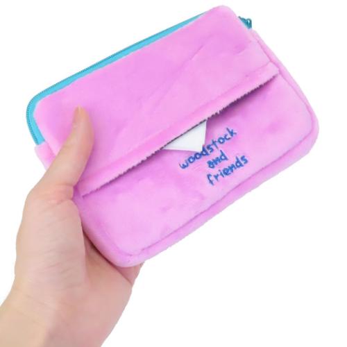 スヌーピー ミニポーチ ミニティッシュポーチ付きパスケース2 ウッド&フレンズ ピーナッツ キャラクター グッズ メール便可