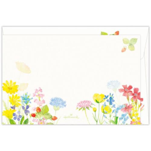 メッセージカード ミニメッセージカードセット 4枚セット セットブルーミングガーデン かわいい グッズ メール便可